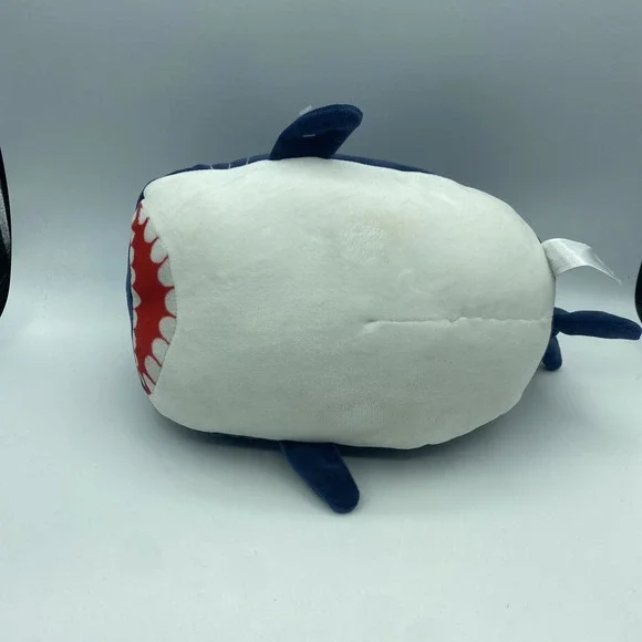 Fiesta Stan the Shark Plush 11" Navy Blue Stuffed Animal Toy - Picture 4 of 4